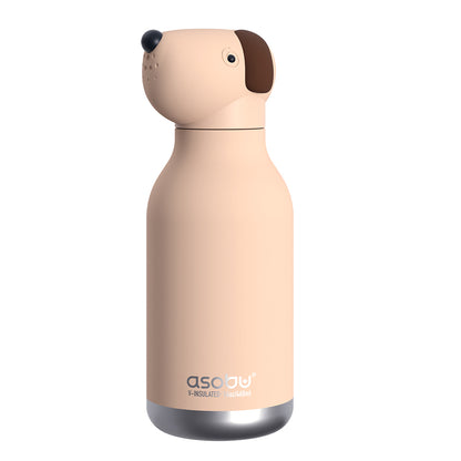 Asobu Bestie Animal termo drikkedunk, 460 ml. - Brun hund