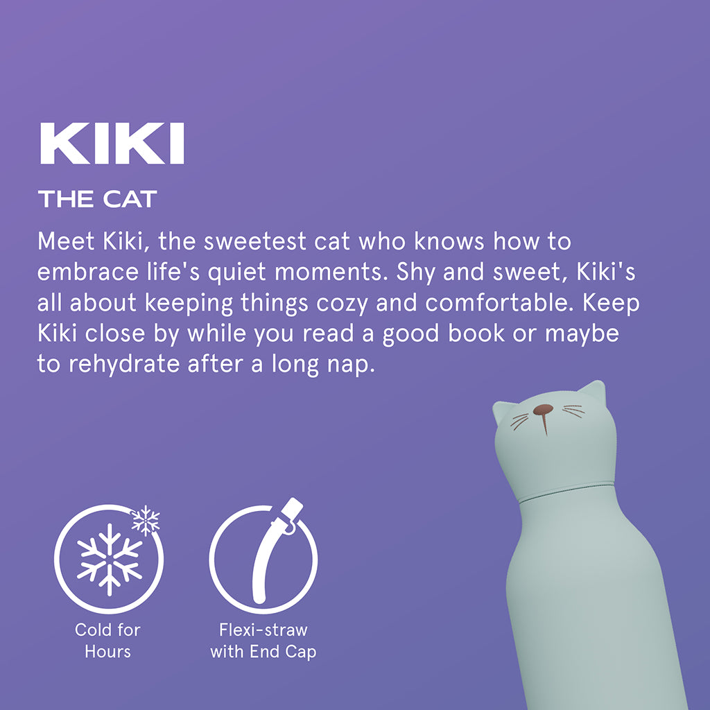 Asobu Bestie Animal termo drikkedunk, 460 ml. - Kat