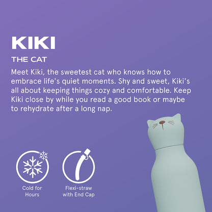 Asobu Bestie Animal termo drikkedunk, 460 ml. - Kat