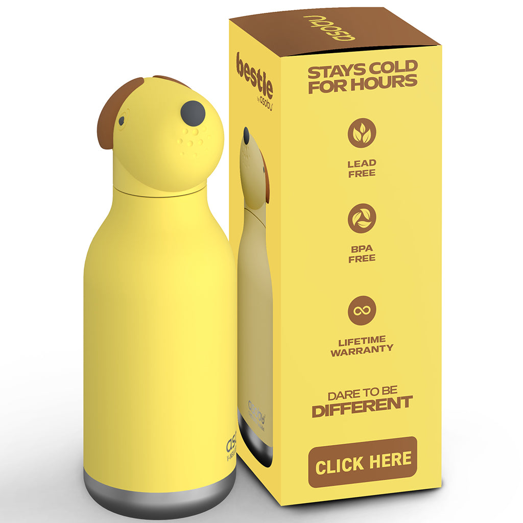 Asobu Bestie Animal termo drikkedunk, 460 ml. - Hund