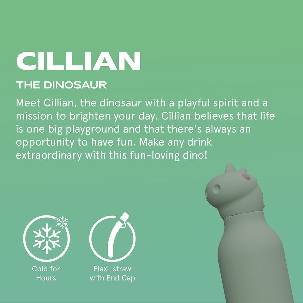 Asobu Bestie Animal termo drikkedunk, 460 ml. - Dinosaur