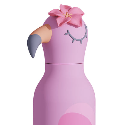 Asobu Bestie Animal termo drikkedunk, 460 ml. - Flamingo