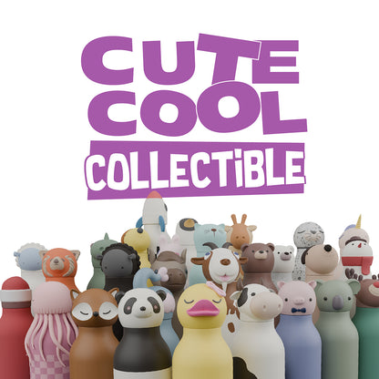 Asobu Bestie Animal termo drikkedunk, 460 ml. - Brun bjørn