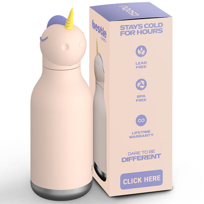 Asobu Bestie Animal termo drikkedunk, 460 ml. - Enhjørning