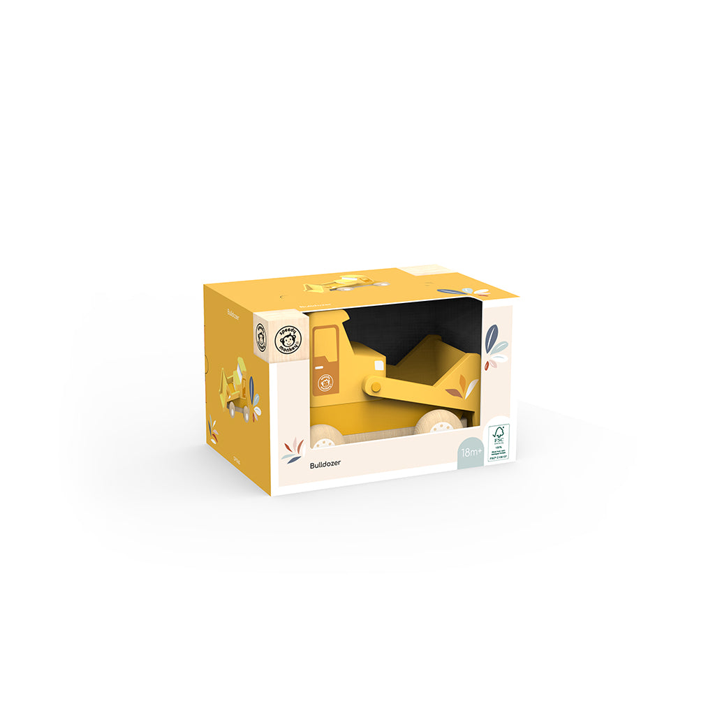 Speedy Monkey Bulldozer i træ