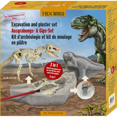 T-Rex Gipssæt, Støb- hak-find-saml et dinosaur skelet