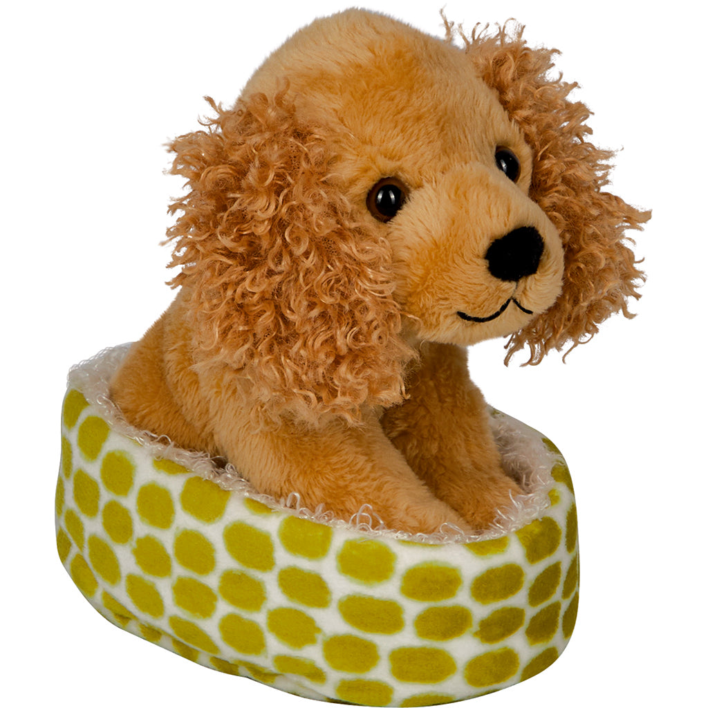 Spiegelburg bamse, Hundehvalp - Cocker Spaniel Chip i kurv