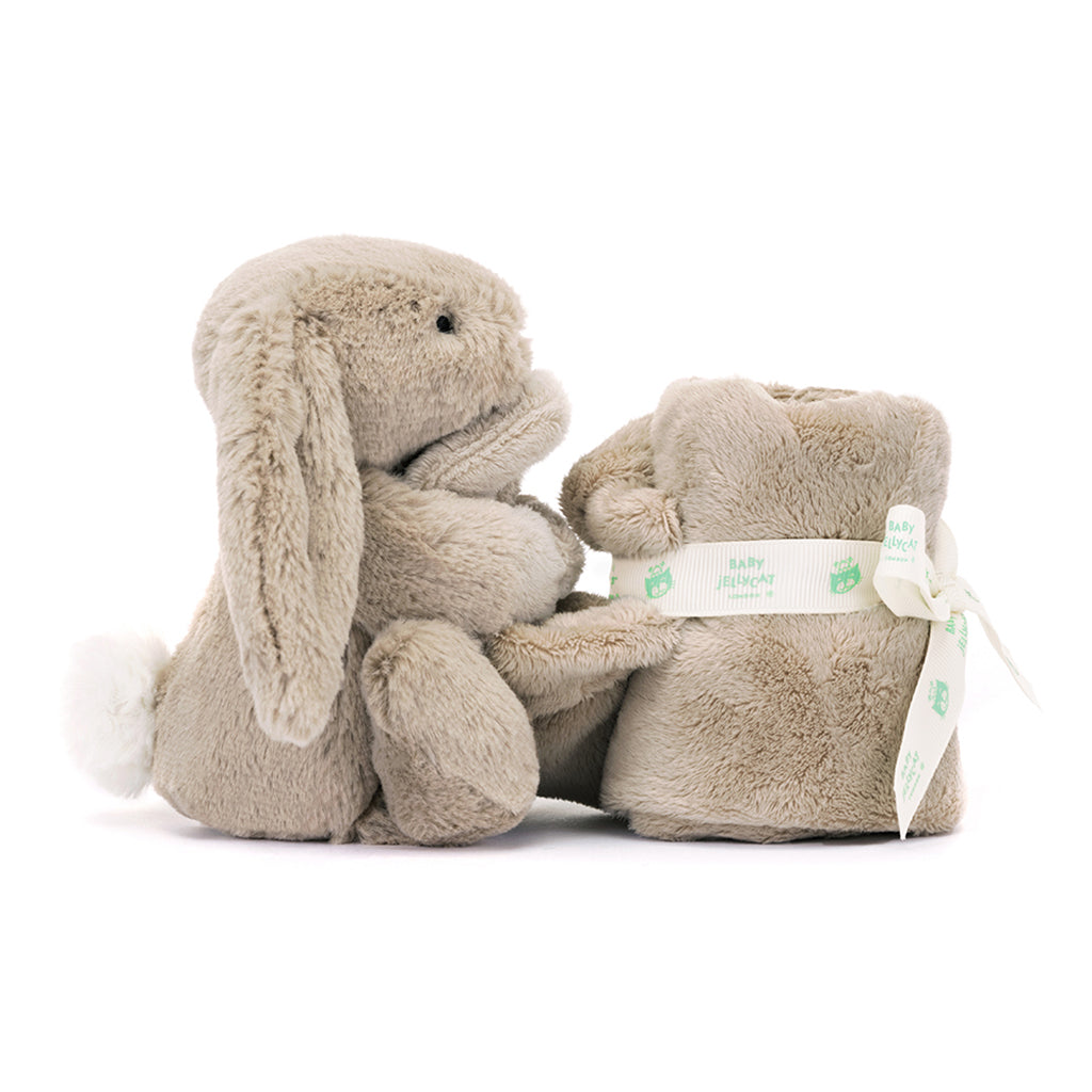 Baby Jellycat bamse, Bashful nusseklud - Beige kanin