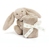 Baby Jellycat bamse, Bashful nusseklud - Beige kanin