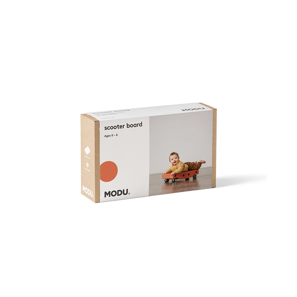 Modu Rullebræt, aktivitetslegetøj i skum, 5 dele - Burnt orange