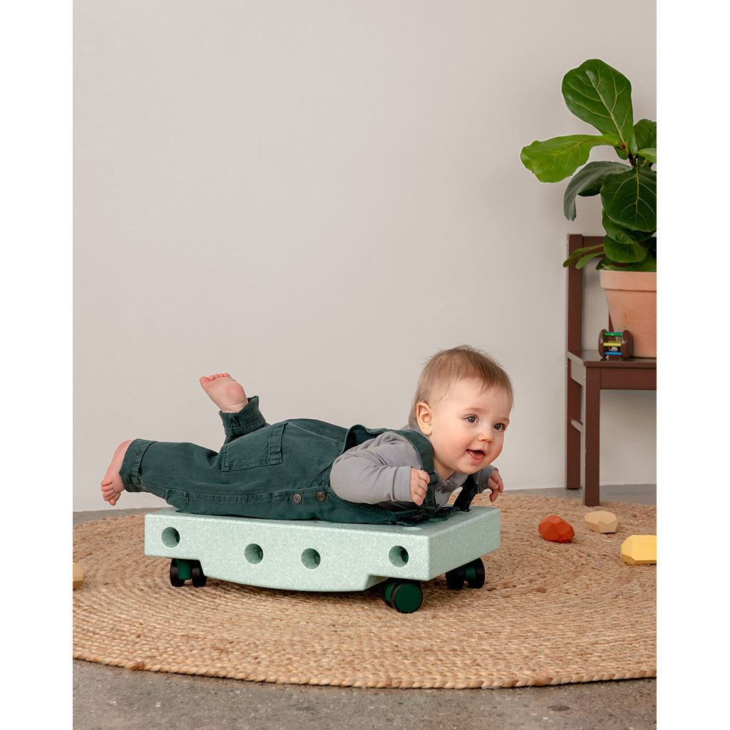 Modu Rullebræt, aktivitetslegetøj i skum, 5 dele - Ocean mint/ forest green