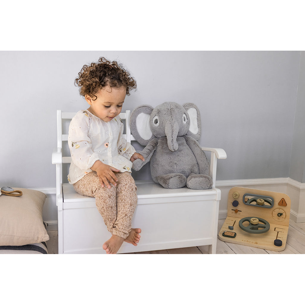 Sebra bamse, Elefanten Finley - 38 cm