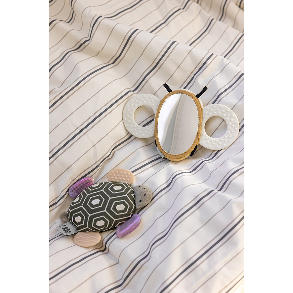 Sebra Aktivitetsrangle med spejl, skildpadden Turbo