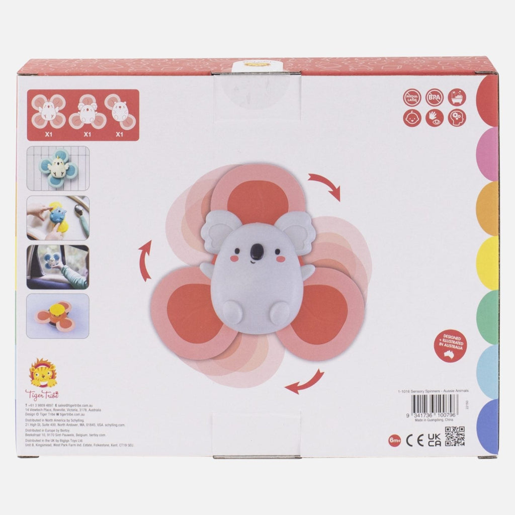 Tiger Tribe babylegetøj, Sensory Spinners – Aussie Animals