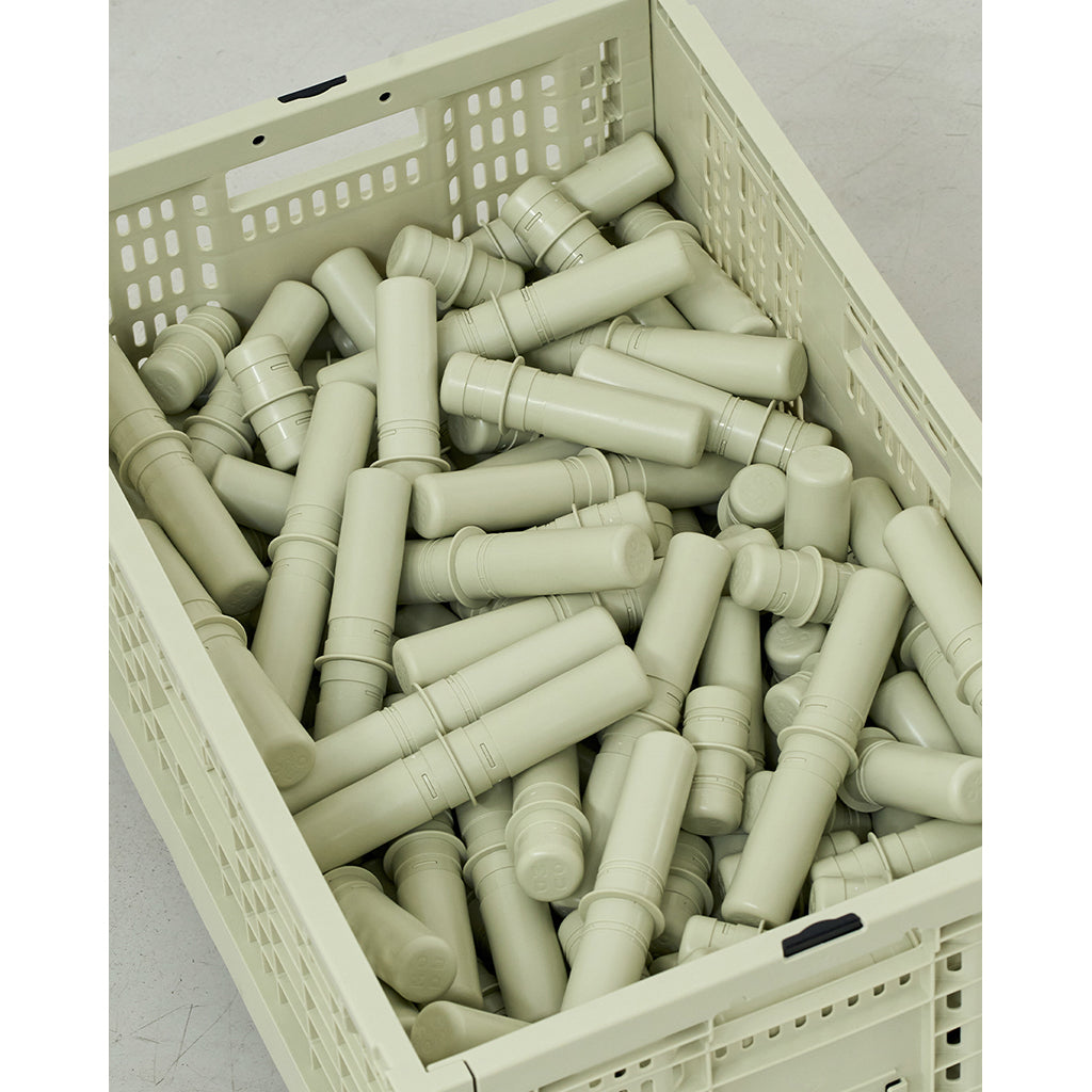 Modu Opbevaringskasse, Ekstra stor folde/stabelbar kasse - Dusty Green