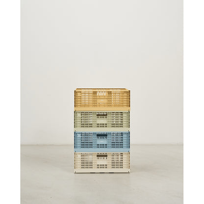 Modu Opbevaringskasse, Ekstra stor folde/stabelbar kasse - Honey Yellow