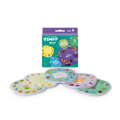 TIMIO Disc Set 4 - Børnesange, eventyr, dinosaurer og små insekter