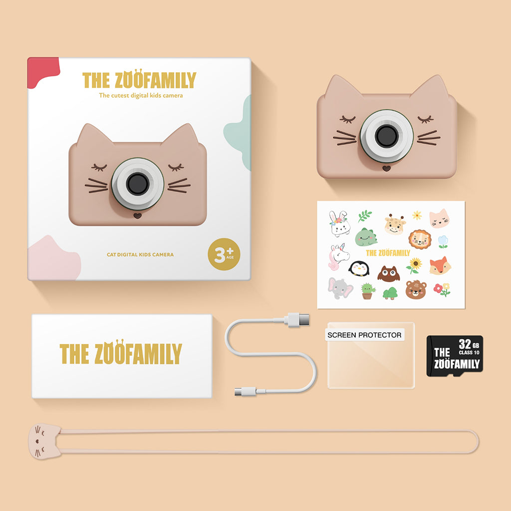 The ZooFamily, Zoo Friends børnekamera, 3-7 år - Kat