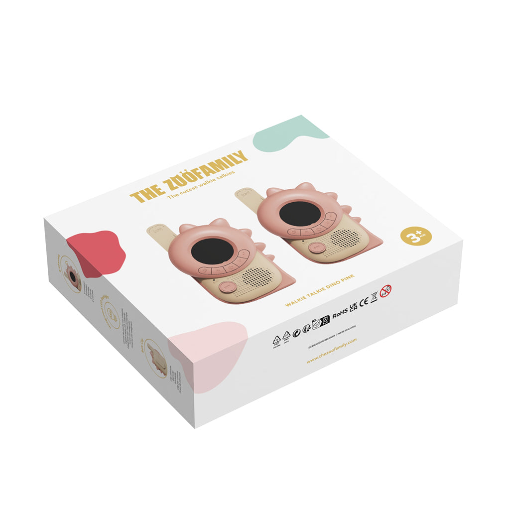 The ZooFamily, Zoo walkie talkie til børn, fra 3 år - Dino pink