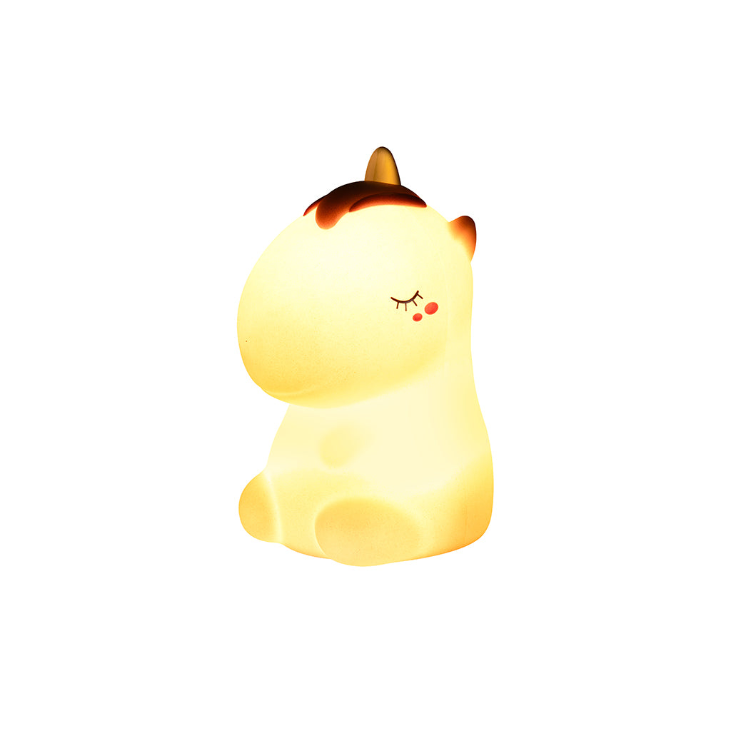 Little L. LED natlampe m fjernbetjening og flere lysindstillinger - Cosmo unicorn pink glitter