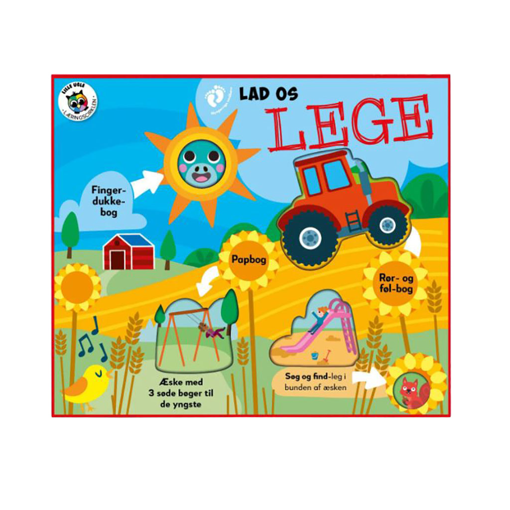 Lad os lege, Æske m 3 bøger