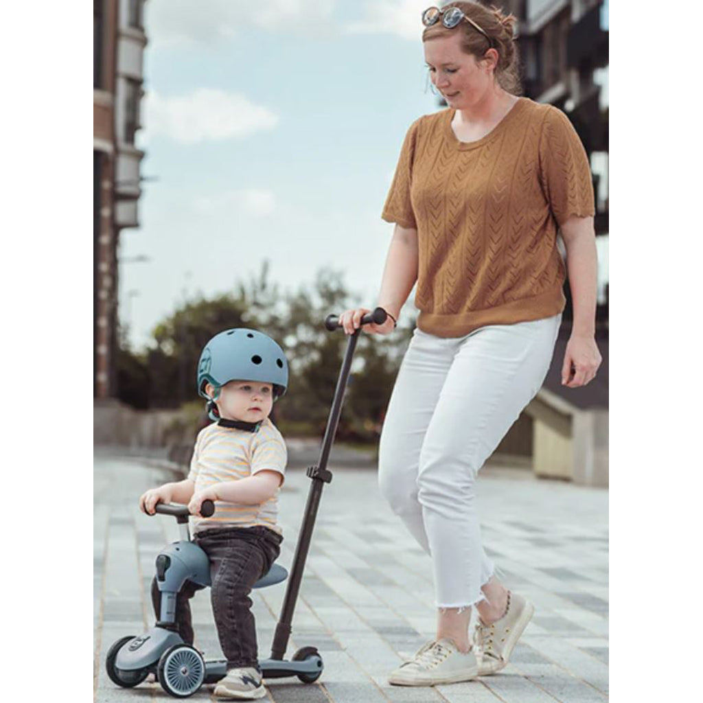 Scoot and Ride, Highway Kick 1, Push &amp; Go scooter m skubbestang - Steel