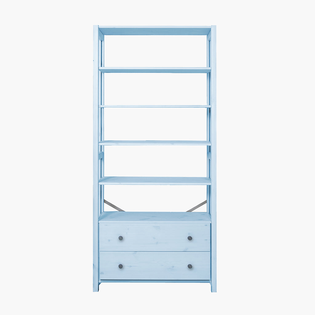 By Aulum Vangså stigereol med opbevaring, H: 179 x B: 83 cm - Himalayan Blue