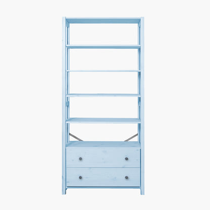 By Aulum Vangså stigereol med opbevaring, H: 179 x B: 83 cm - Himalayan Blue