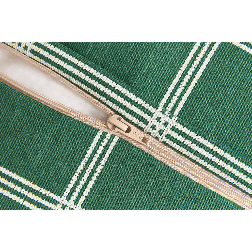 Nobodinoz Vibes armchair sækkestol, Green white windowpane