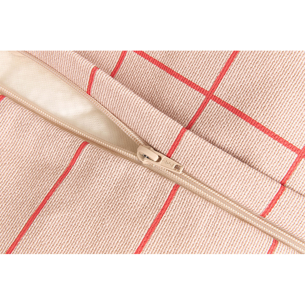 Nobodinoz Vibes armchair sækkestol, Pink red grid