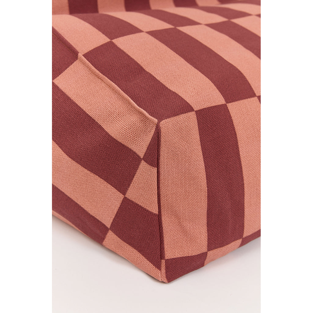 Nobodinoz Vibes armchair sækkestol, Maroon tiles