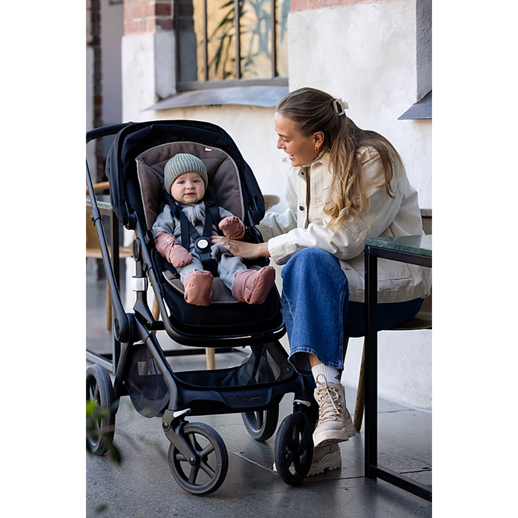 Voksi® Uld siddeunderlag til klapvogn, Walnut