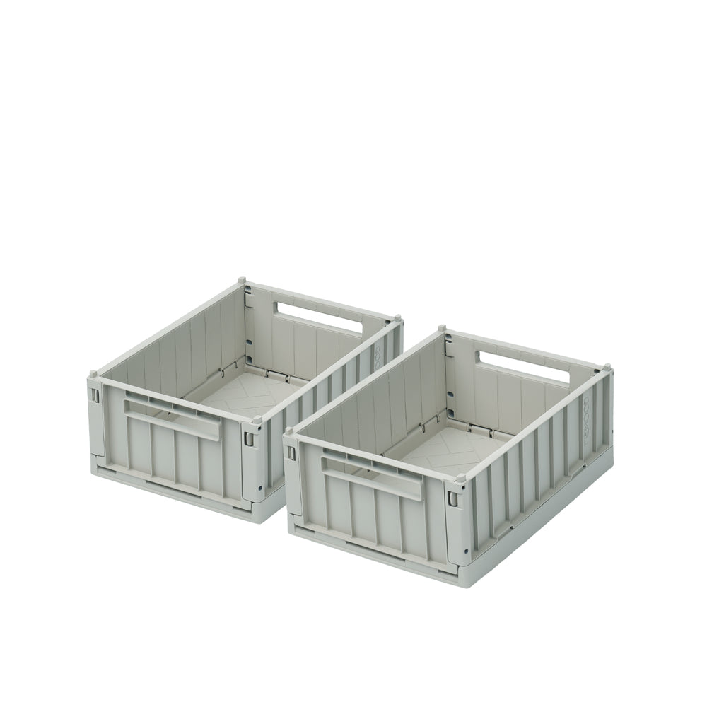 Liewood Weston foldekasse S, 2-pak - Dove blue