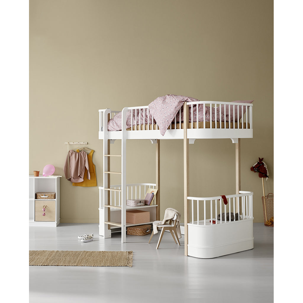 Oliver Furniture, Wood Original højseng - hvid/eg