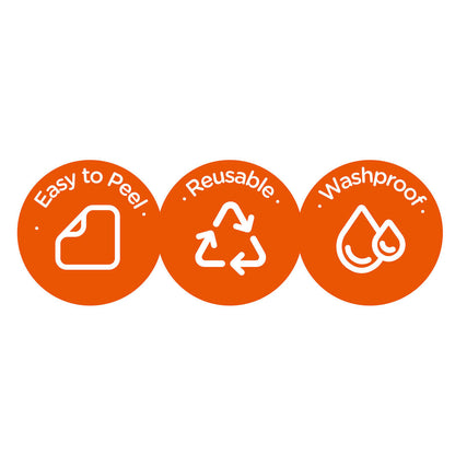 mierEdu -  Jelly Stickers 36 stk - Flytbare - Storbyen