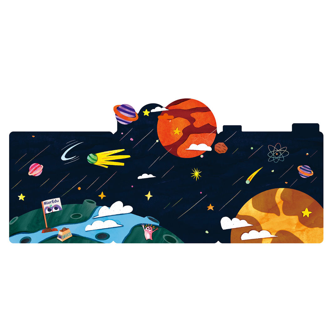 mierEdu -  Jelly Stickers 38 stk - Flytbare - Astronaut