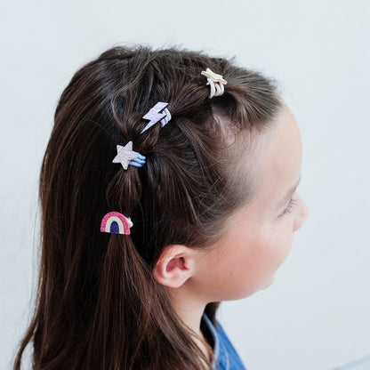 Mimi &amp; Lula - 8 Hårelastikker - Mini Rainbow Dancing Queen
