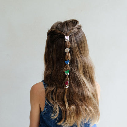 Mimi &amp; Lula Hårpynt, 8 hårelastikker - Mini Jazzy Heart Dancing Queen