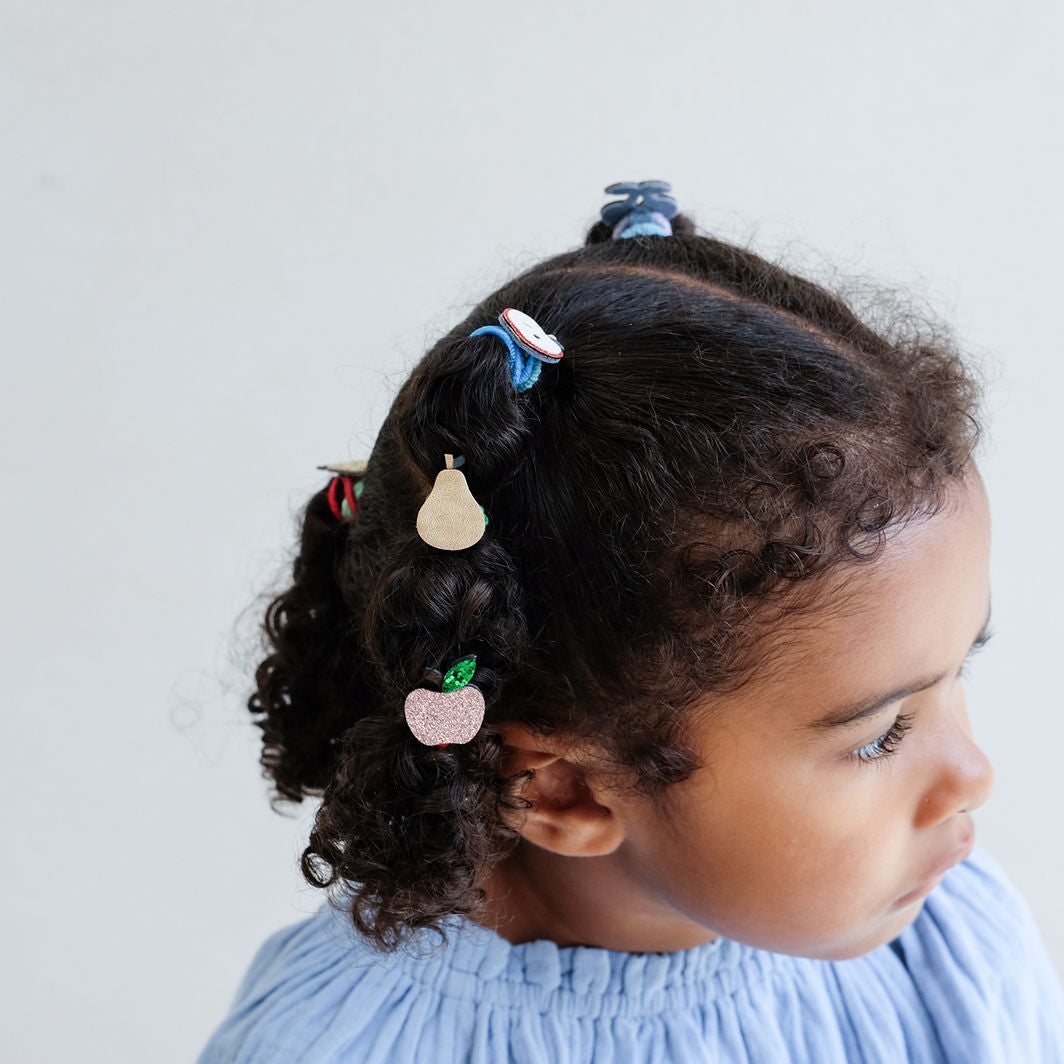 Mimi &amp; Lula - 8 hårelastikker - Mini Fruity Mushroom Village