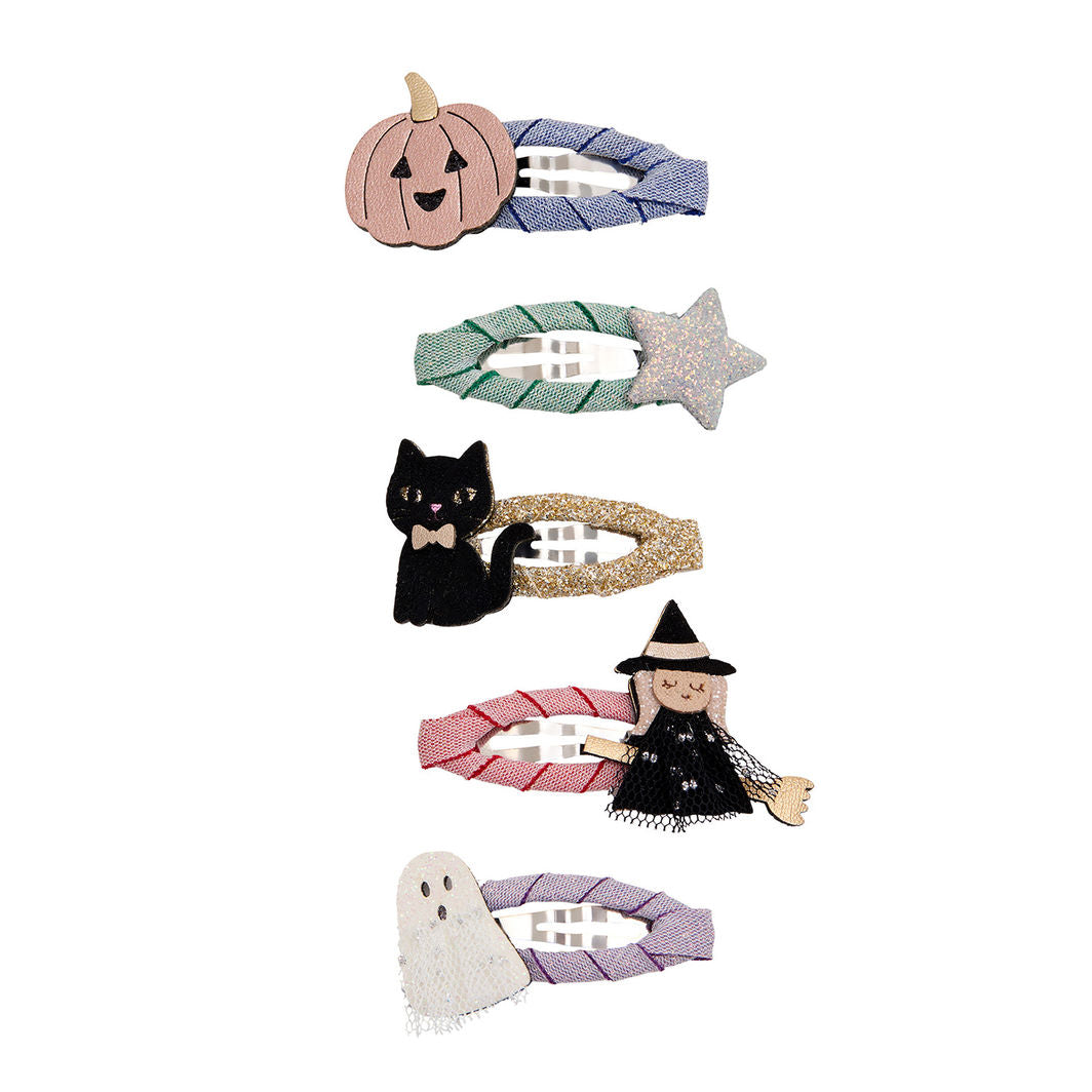 Mimi &amp; Lula 5 Hårspænder - Mini Hallowen