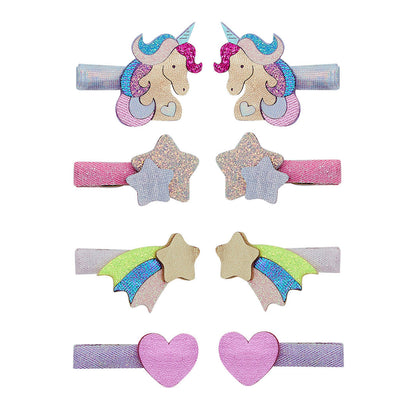 Mimi &amp; Lula 8 Hårclips - Unicornland