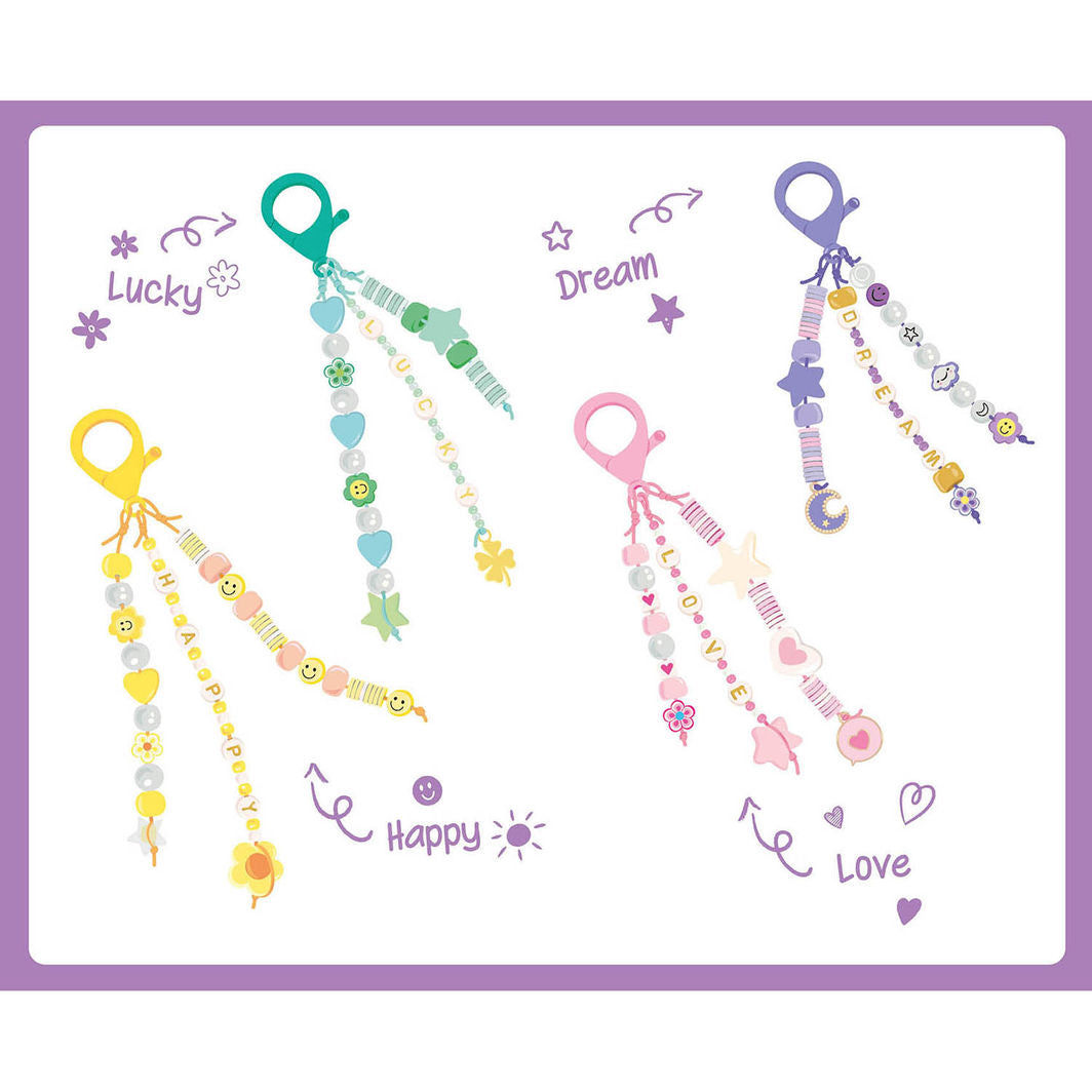 Auzou - Kreasæt - Nøgleringe med perler