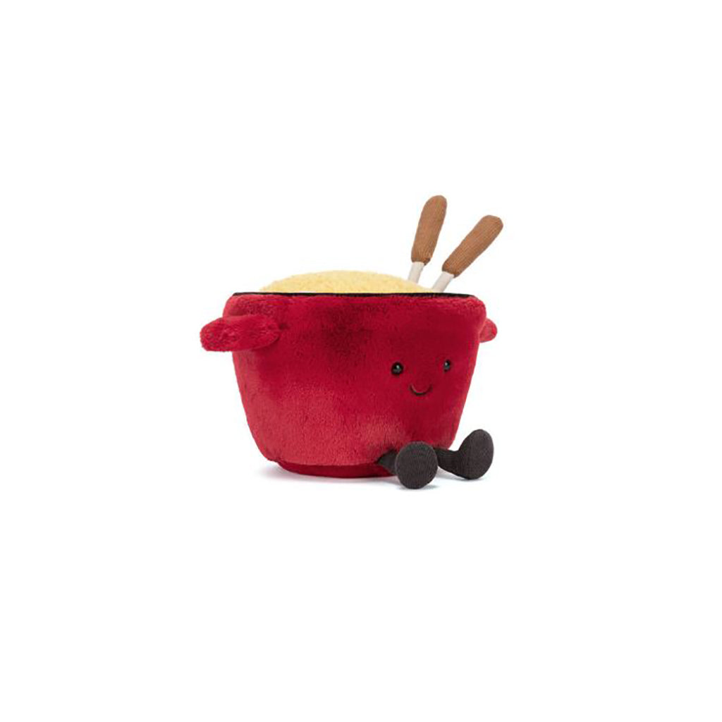 Jellycat bamse, Amuseables Food, Ostefondue - 20 cm