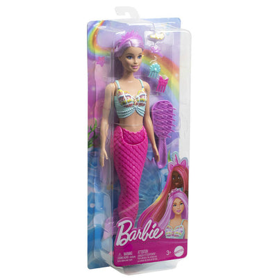Barbie havfruedukke m. langt hår