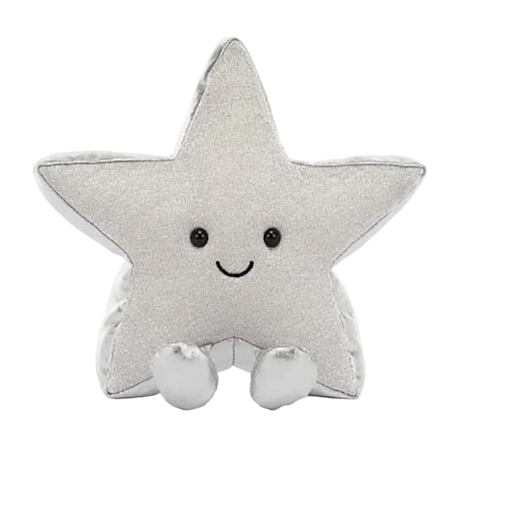 Jellycat bamse, Amuseables Silver star - 17 cm