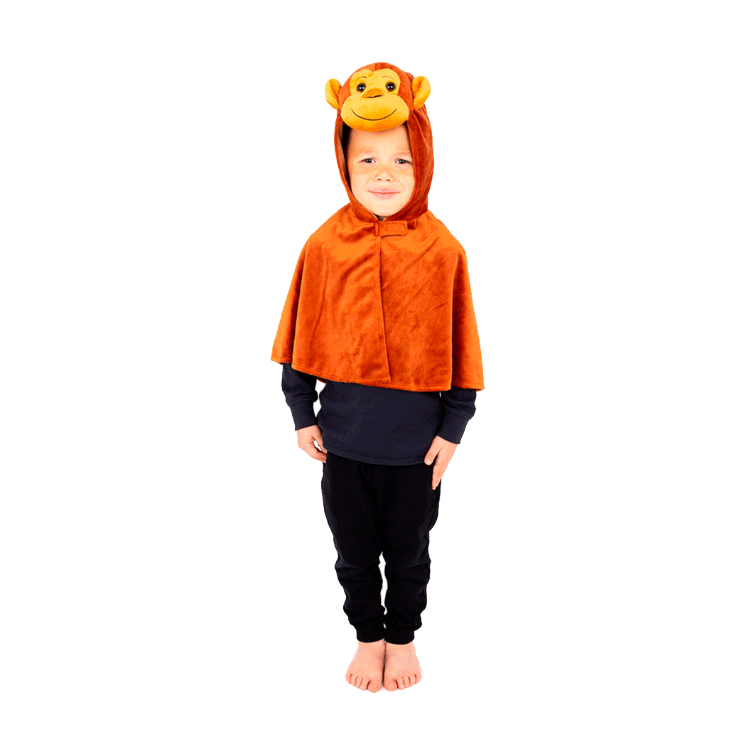 Pretend to bee udklædningstøj, dyrekostume, abe - Str. 3-7 år