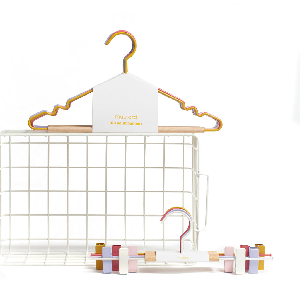 Mustard Made Kids Top hanger, 10-stk. børnebøjler, Summer ORDRE EFTER 11/12-25 BLIVER FØRST LEVERET I JANUAR 26