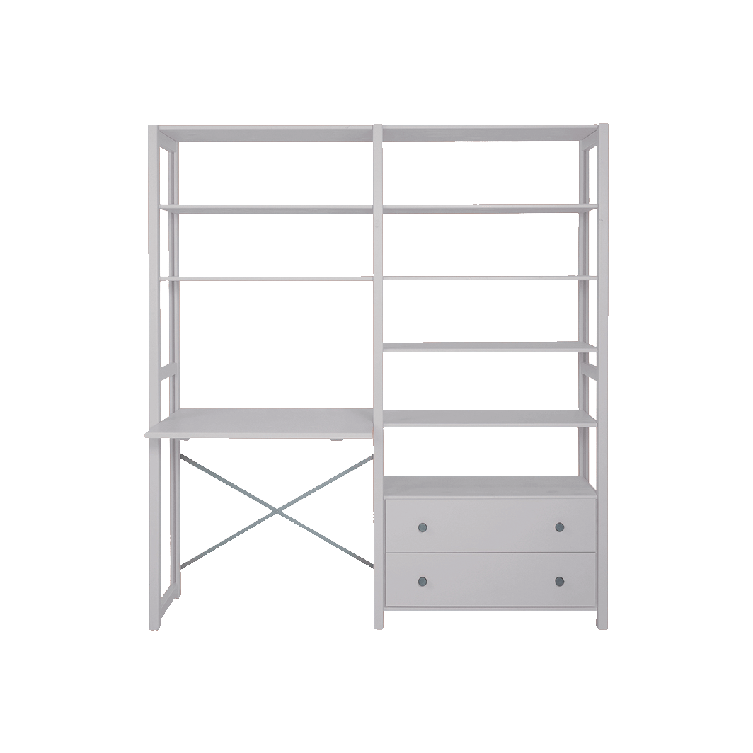 By Aulum Agger Deluxe Stigereol m. skrivebord, H: 198 x B: 163 cm - Mushroom