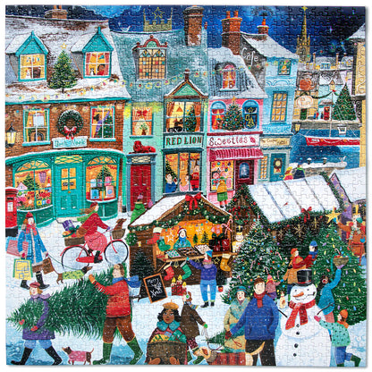eeBoo Puslespil 1000 brk, Holiday Marketplace