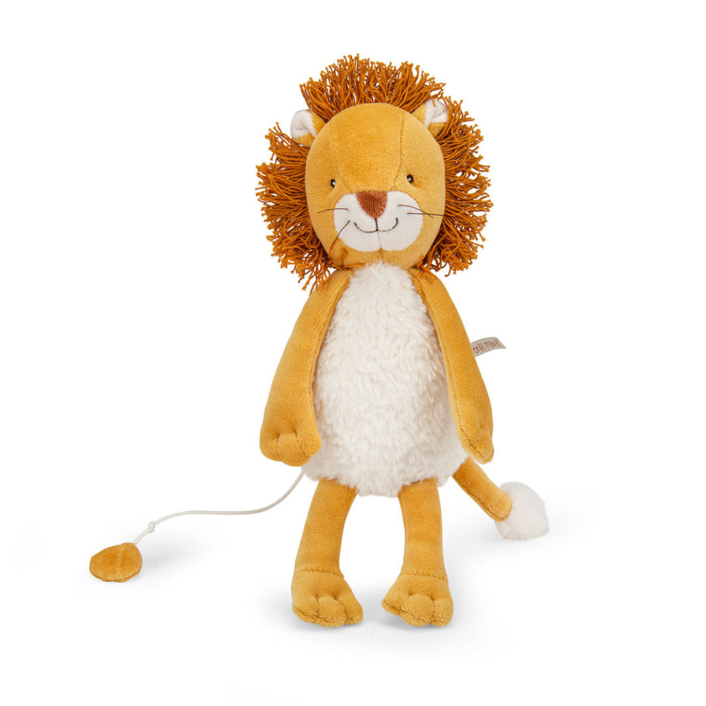 Moulin Roty tøjdyr med musikoptræk, Løven Mamba 27 cm - La forêt Mawa